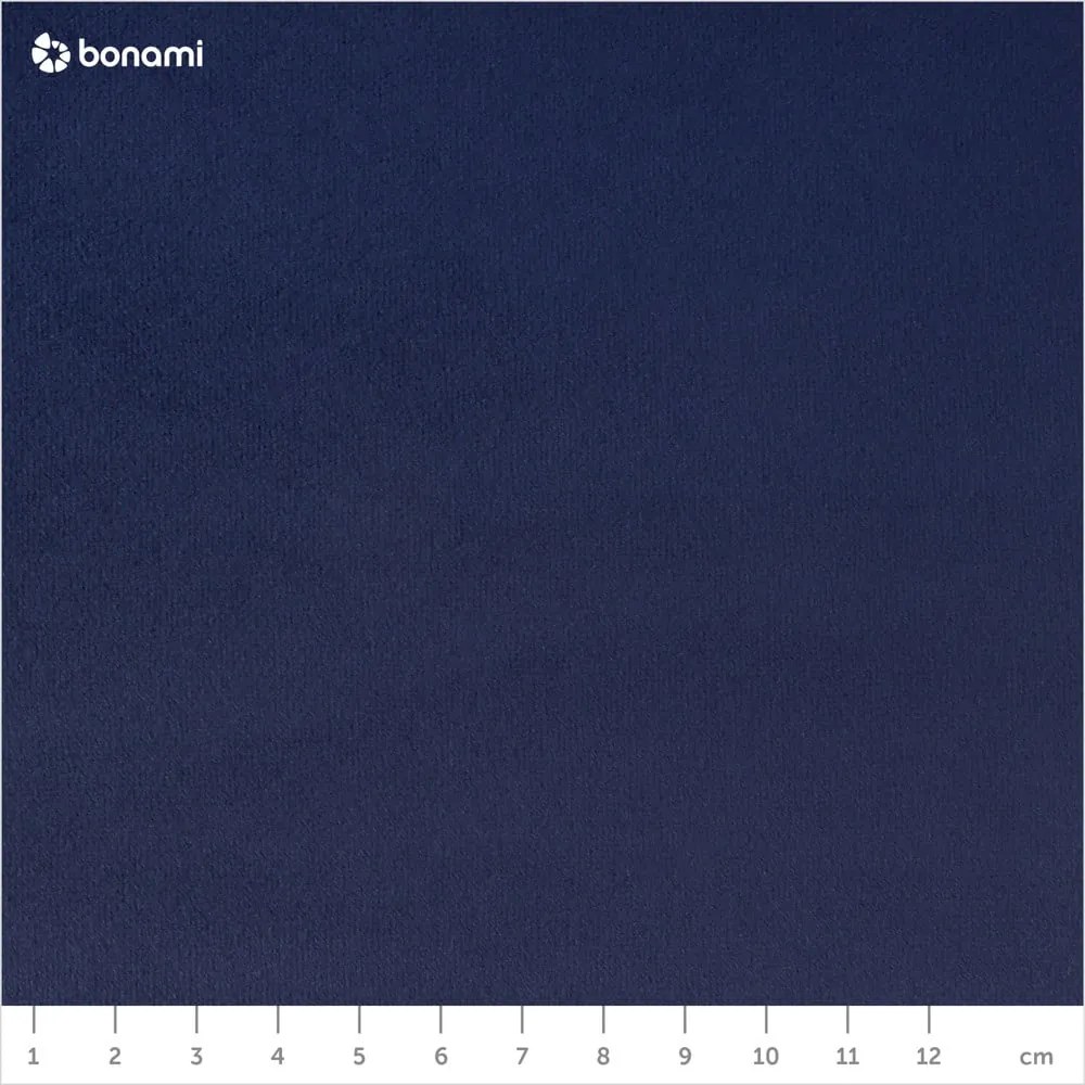 Canapea cu tapițerie din catifea EMKO Bean, albastru închis