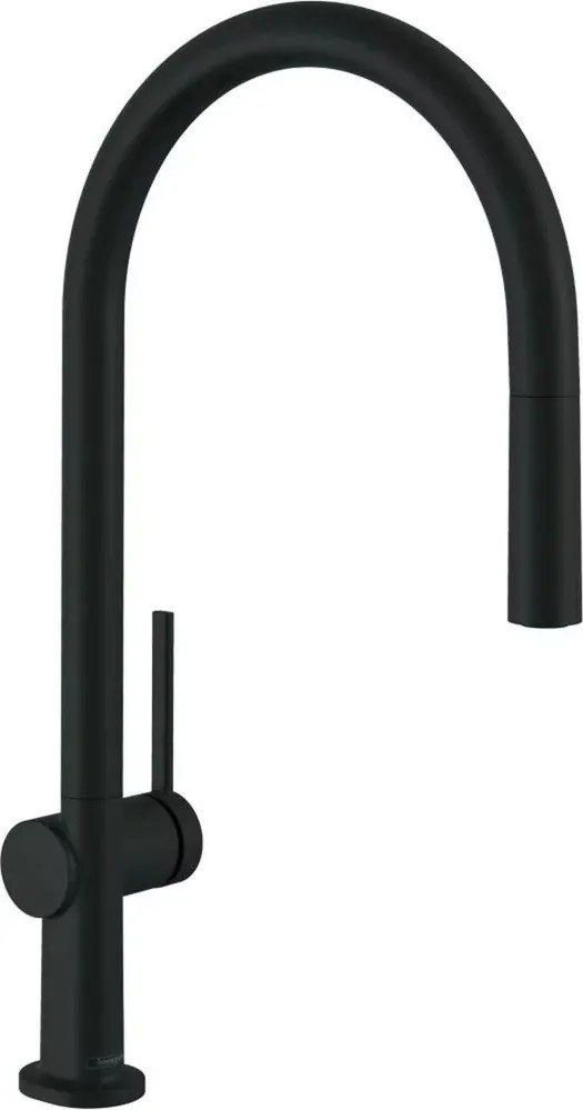 Baterie bucatarie cu dus extractibil negru mat Hansgrohe Talis M54 210 sBox cu 1 jet