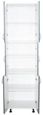 Soldat 60 cu 6 usi Zebra MDF albastru drept