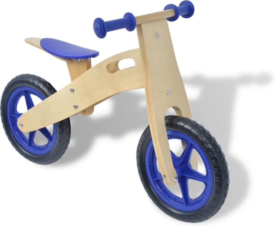 Bicicleta pentru echilibru din lemn, Albastru