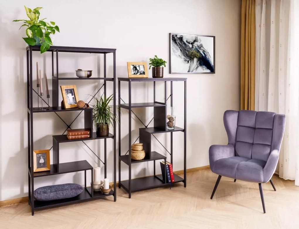 Fotoliu Louis velvet gri Blu14