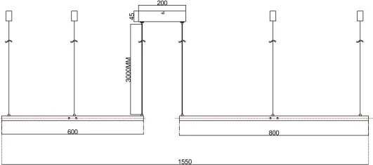 Ondaluce - Lustră LED reglabilă suspendată pe cablu SOEL LED/28W/230V+LED/38W+LED/47W