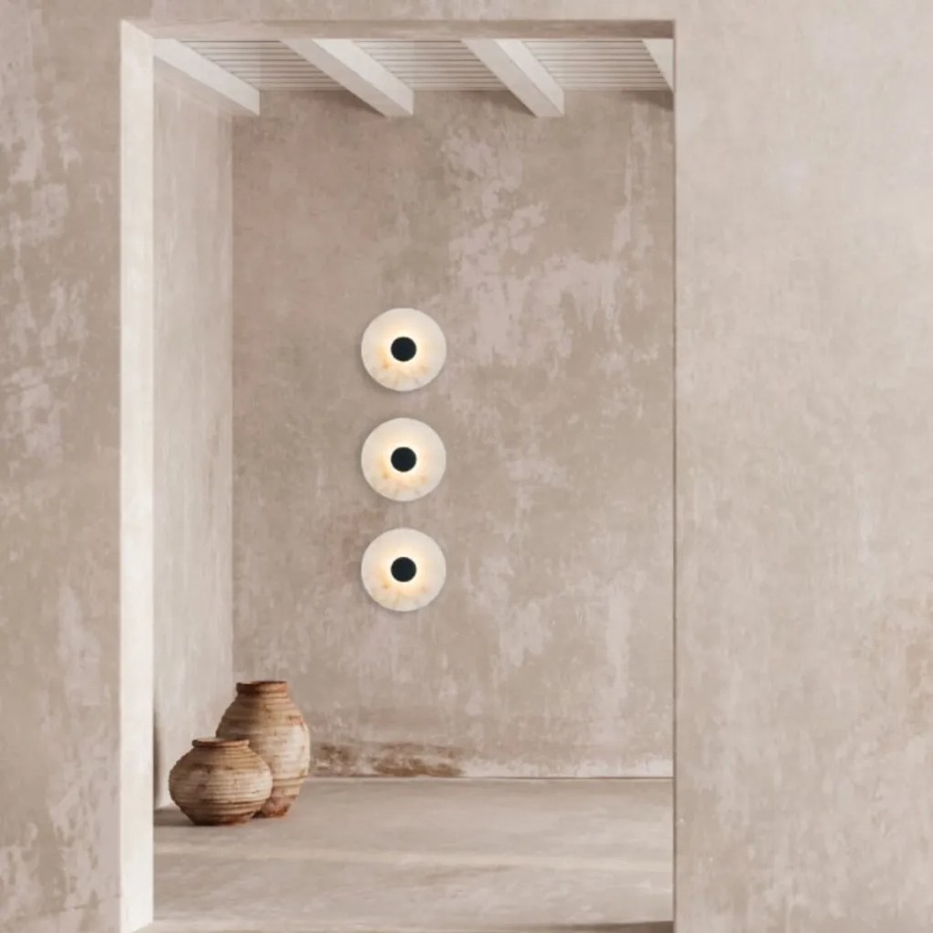 Aplica de perete LED, Ambientala, ALABASTER, Negru, ZB-2551