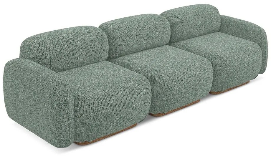 Canapea modulară verde-deschis 270 cm Ailani – Makamii