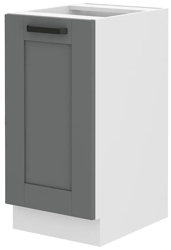 Dulap inferior de bucătărie Lucid 40 D 1F BB (dustgrey + alb). 1045540