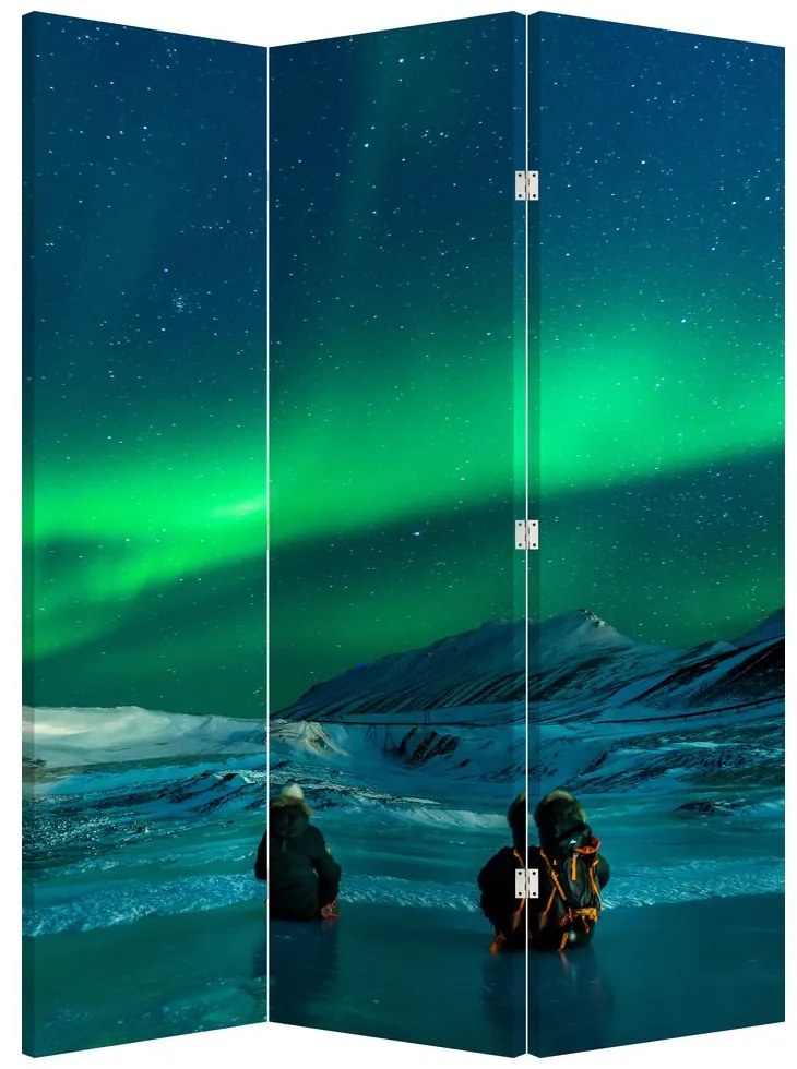 Paravan - Oameni la Aurora borealis (126x170 cm)