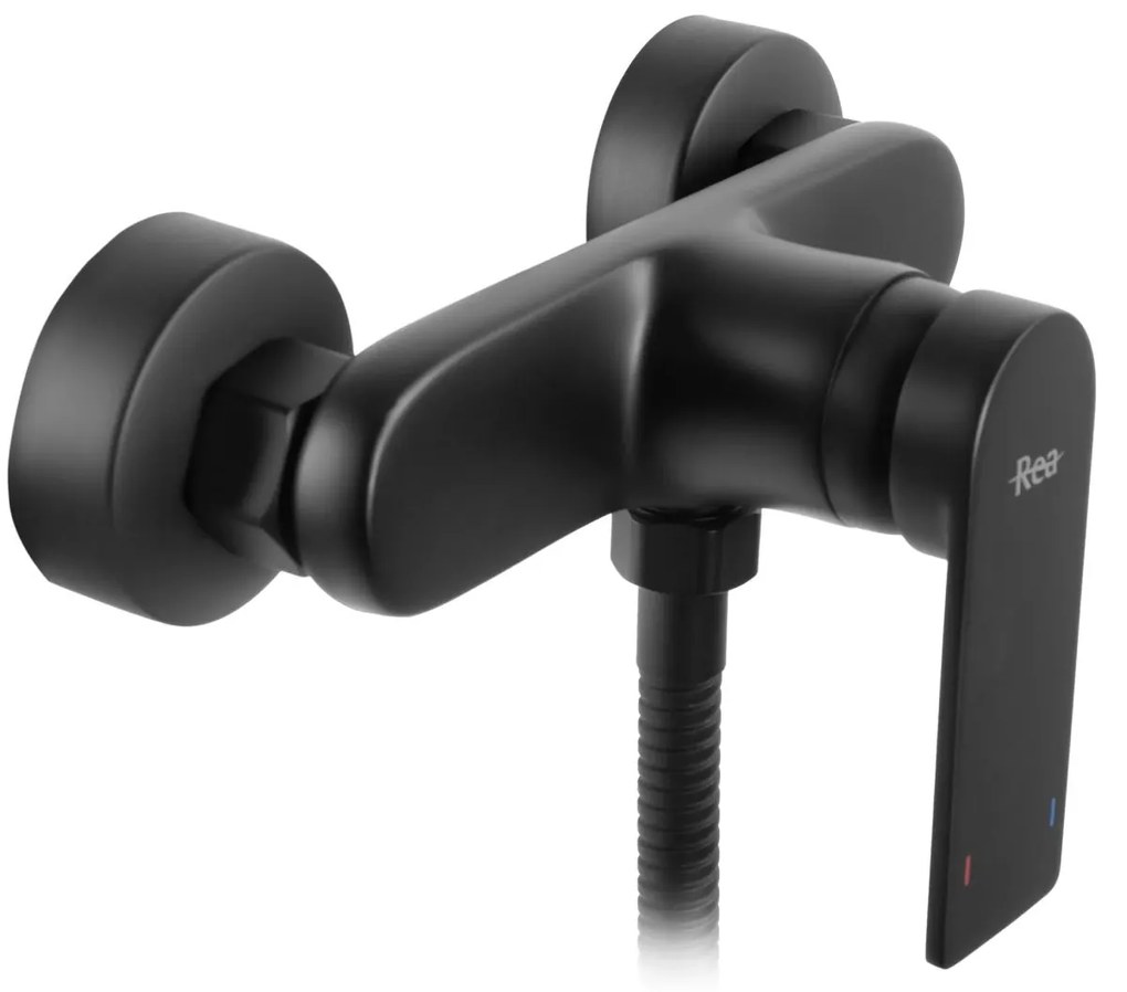 Rea Verso baterie de dus perete negru REA-B7900