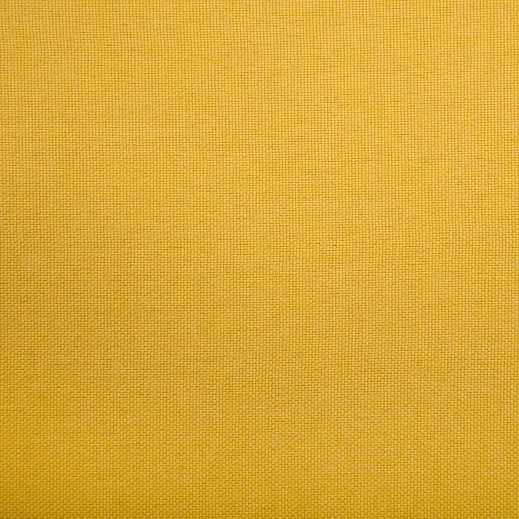 Canapea 2 locuri tapiterie material textil 115x60x67 cm, galben Galben