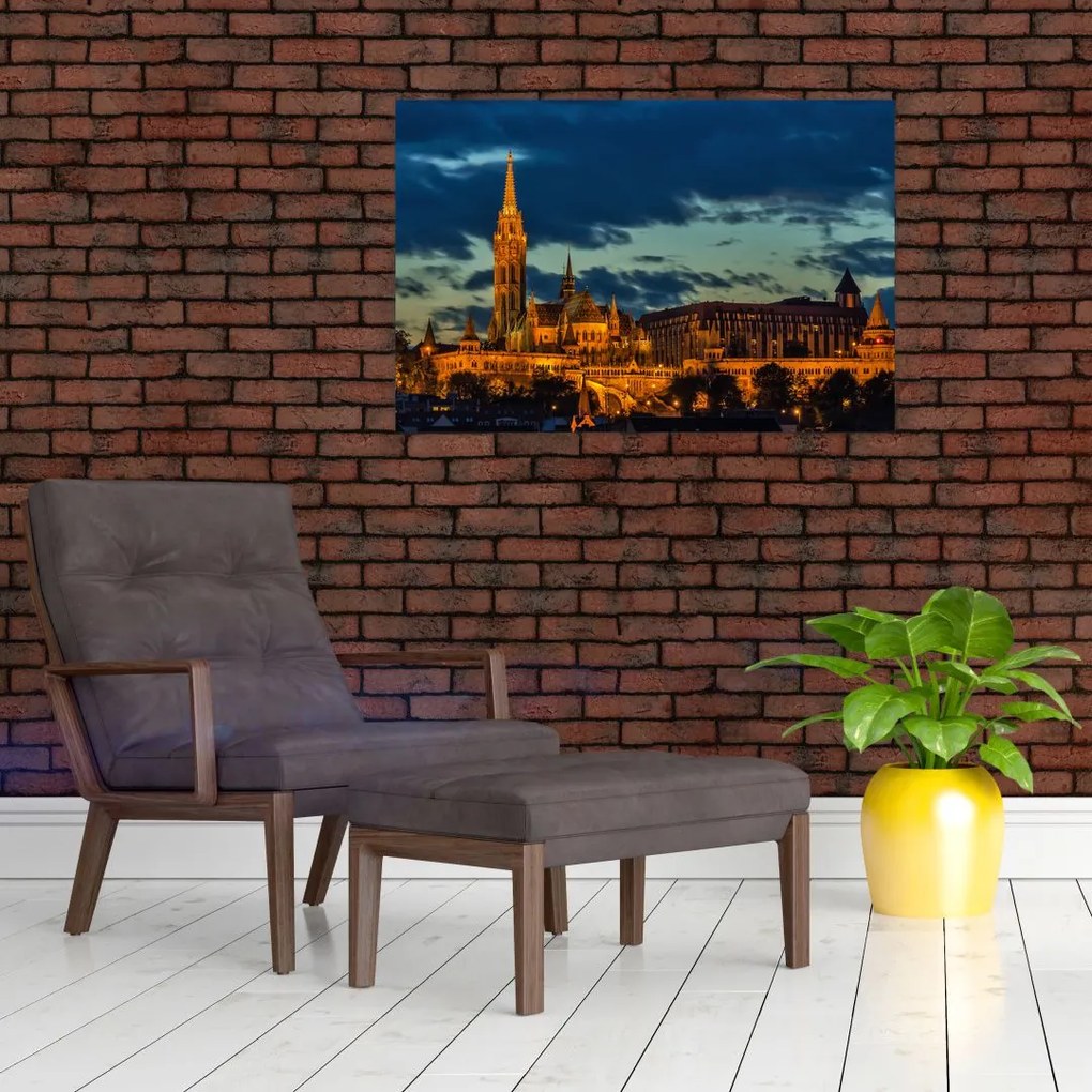 Tablou cu construcție iluminată (90x60 cm)