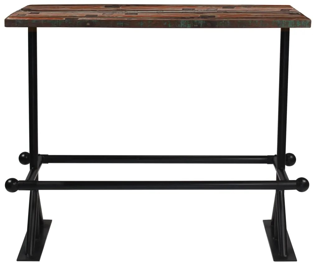 245388 vidaXL Masă de bar, multicolor, 150 x 70 x 107 cm lemn masiv reciclat