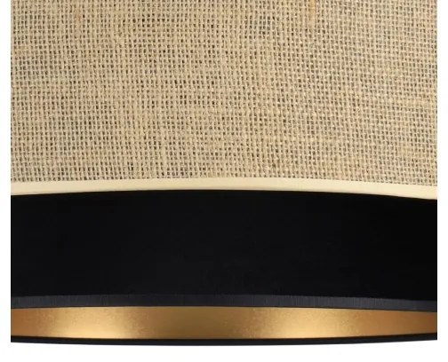 Plafonieră SARTA 1xE27/60W/230V Ø 45 cm negru/jută