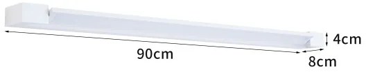 Brilagi - Iluminare LED pentru oglindă de baie AQUA LINE LED/24W/230V 90 cm IP44 alb