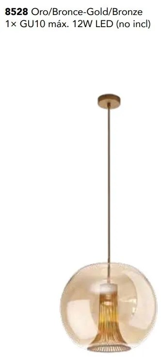 Lustra, Pendul design modern KRISS auriu/ bronz