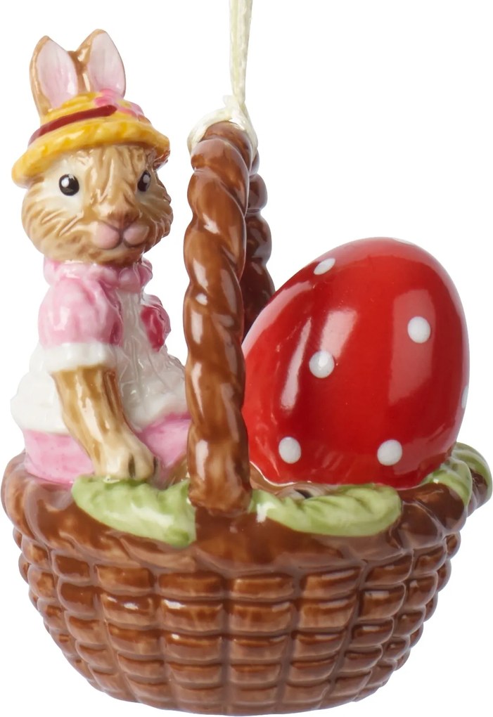 Decoratiune Villeroy & Boch Bunny Tales Ornament basket Anna 6cm