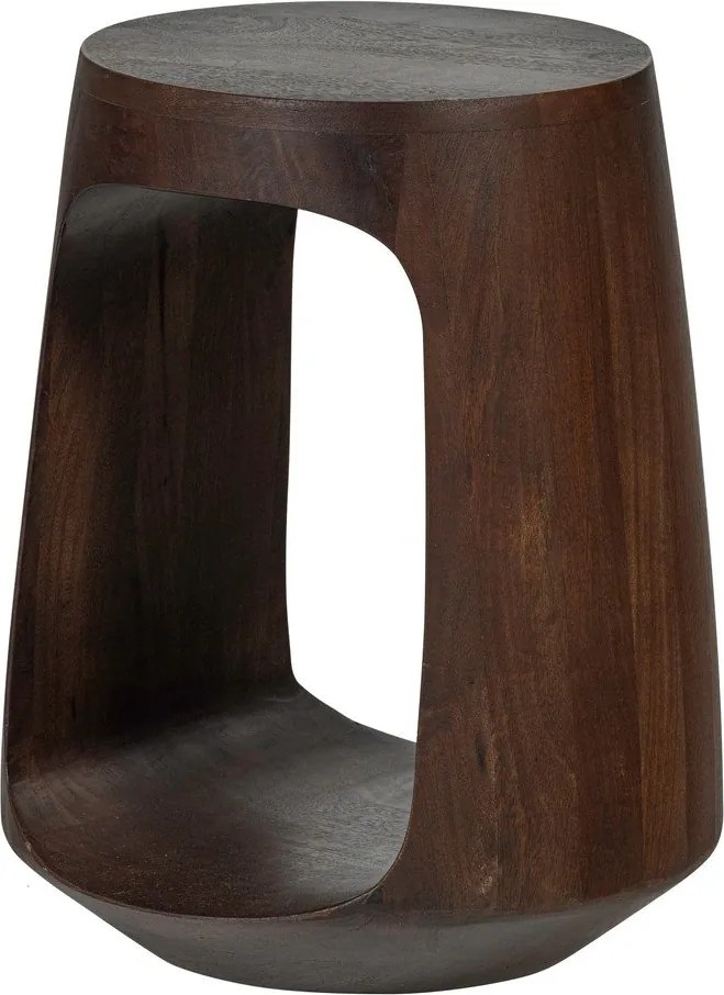 Măsuță auxiliară rotundă din lemn de mango ø 33 cm Bayo – WOOOD