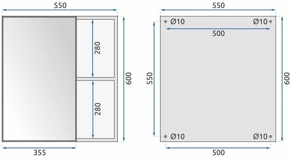 Set mobilier de baie cu lavoar Paris 60cm Grey