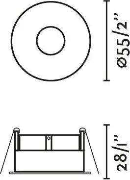 Spot LED baie incastrabil tavan IP65 TAST R alb