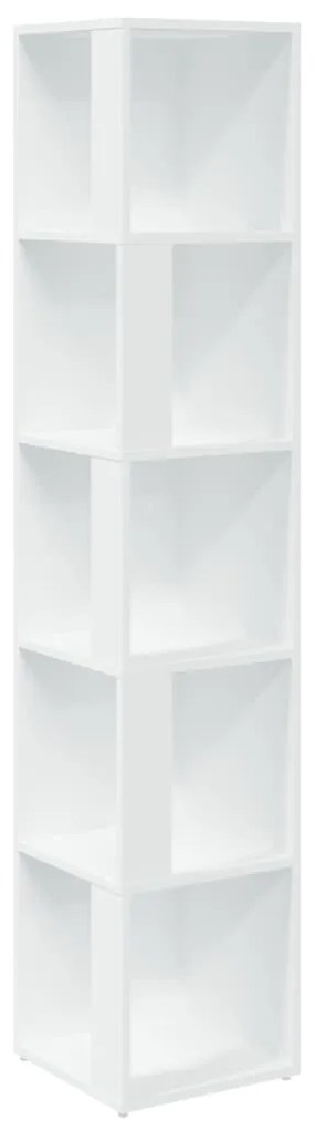 809044 vidaXL Dulap de colț, alb, 33x33x164,5 cm, PAL