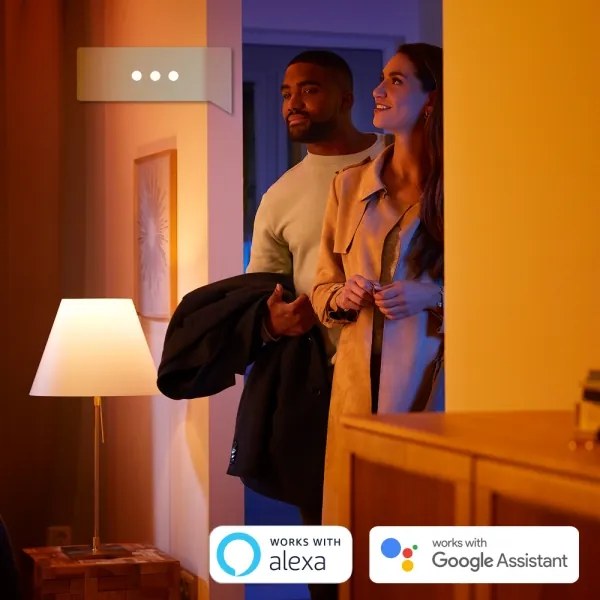 Philips Hue IRIS LED 8,2W 230V lampă de birou RGB reglabilă argintie