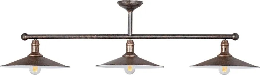 BRILAGI - Lustră cu tijă FORGE 3xE27/60W/230V cupru/patină