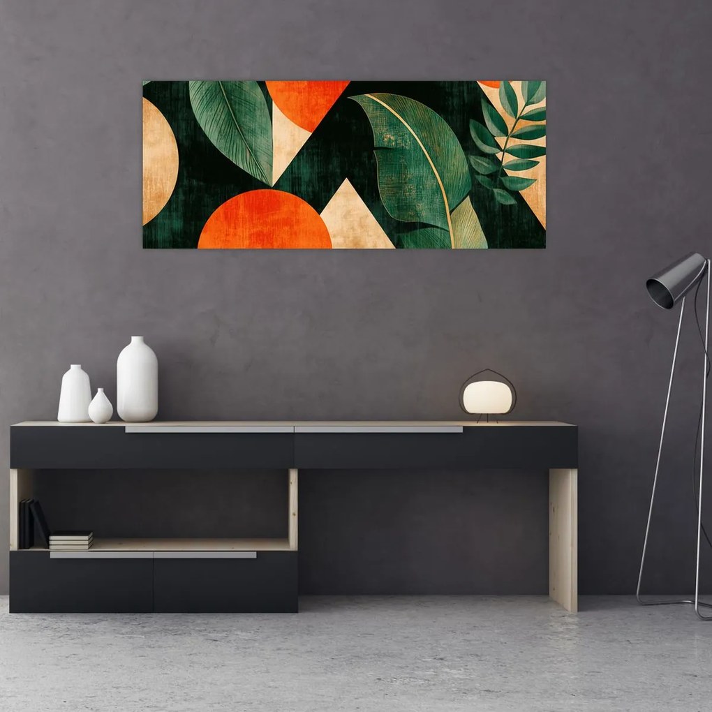 Tablou - Motive naturale geometrice II. (120x50 cm)