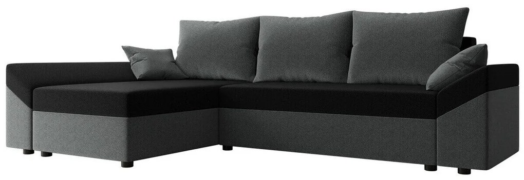 Colțar Memphis 130Cutie de pat, 244x138x82cm, 88 kg, Picioare: Plastic