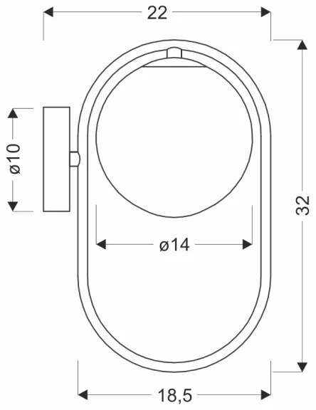 Aplică CORDEL 1xG9/28W/230V alamă/bej fumuriu