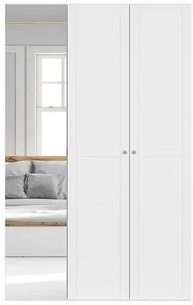 Dulap de haine Flex 23 (alb + gri) (cu oglindă). Promo -31%. 1098240