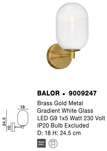 Aplica de perete moderna design deosebit BALOR