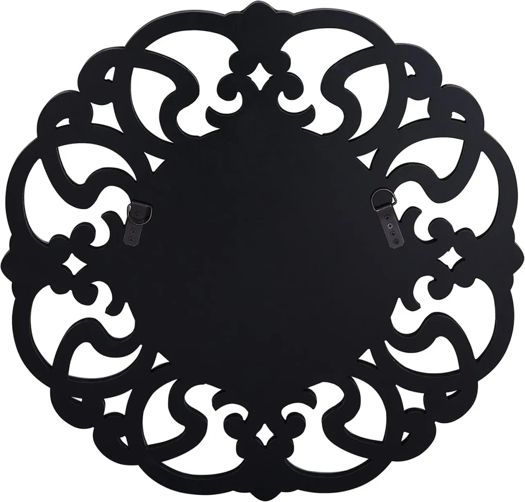 OGG204 - Oglinda 70 cm, pentru perete ornamentala dormitor, living - Argintie