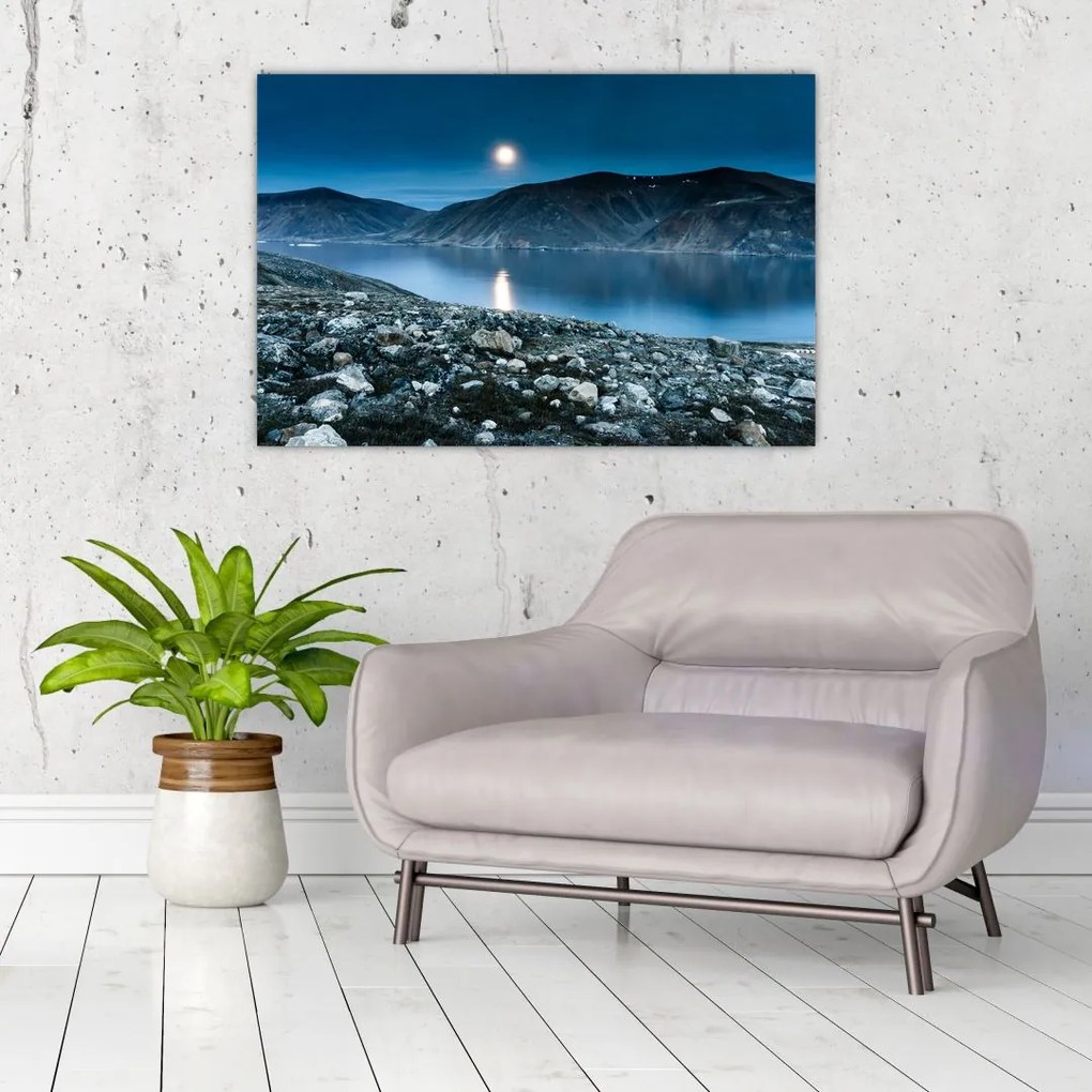 Tablou - Islanda noaptea (90x60 cm)