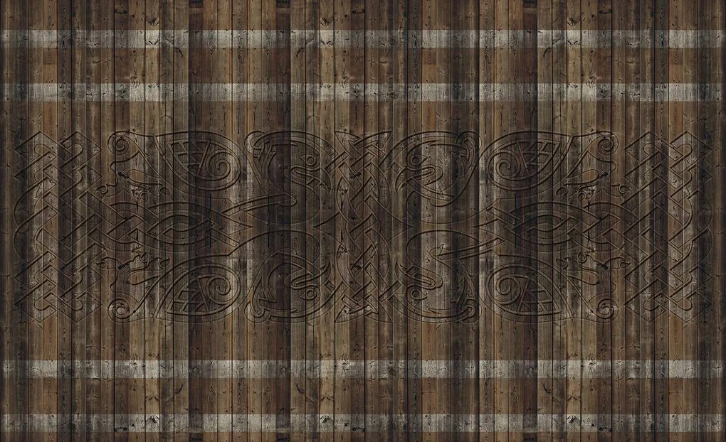 Fototapet - Textură pe scânduri din lemn (152,5x104 cm)