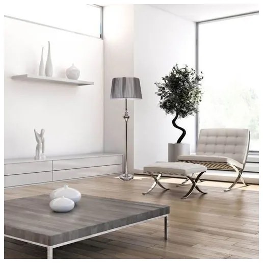Lampadar GILLENIA 1xE27/60W/230V argintiu
