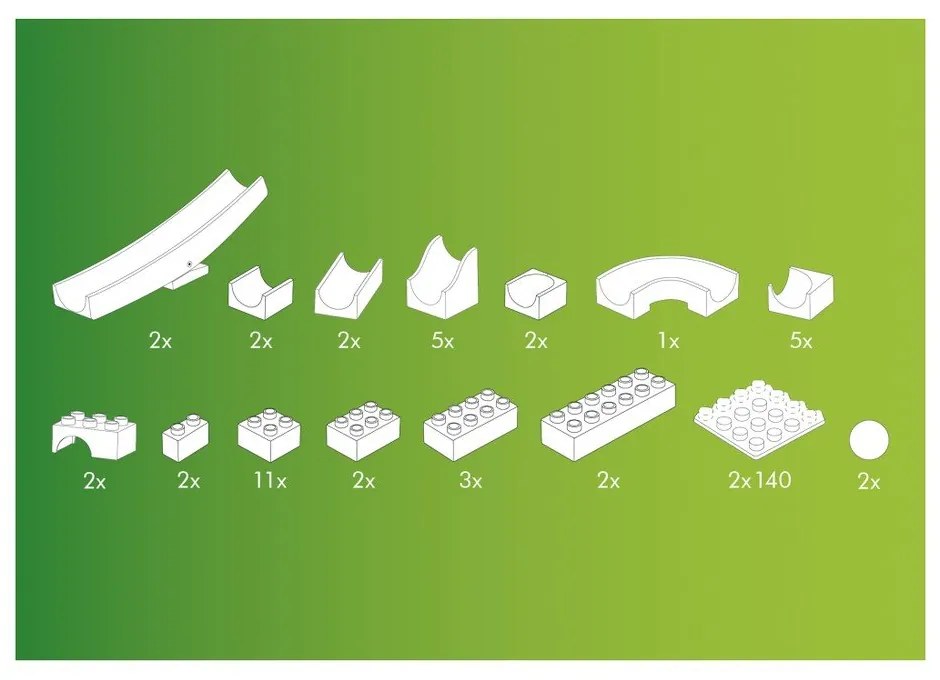 Extensie cu suport pentru pistă cu bile Hubelino