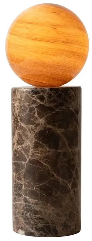 Veioza din marmura si sticla maro Tivoli