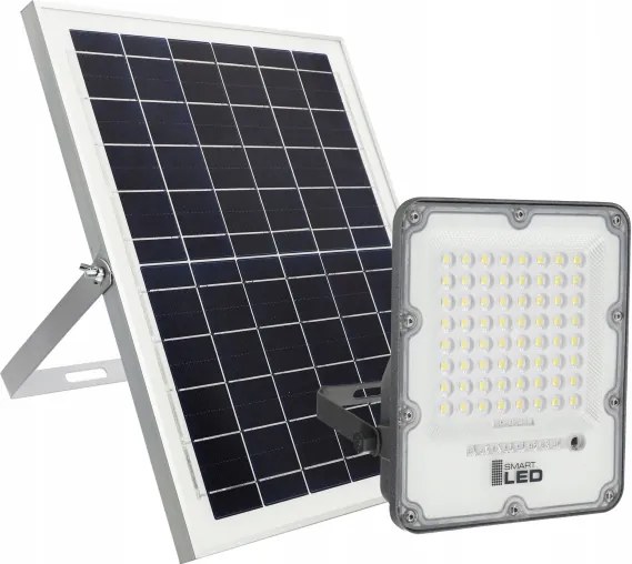 Proiector solar LED reglabil 100W 3,2V 5000K 10500 mAh IP65 negru + telecomandă