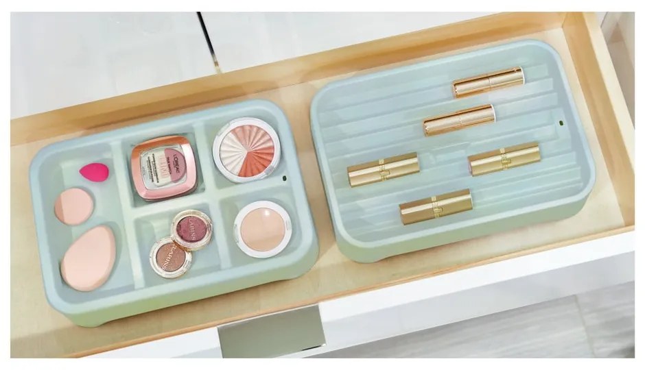 Organizator pentru bijuterii iDesign Eco Bin 5, 28,12 x 19,23 cm, gri