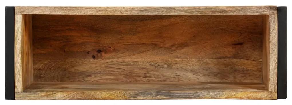 Jardiniera, 60 x 20 x 68 cm, lemn de mango nefinisat 1, 60 x 20 x 68 cm, lemn de mango nefinisat