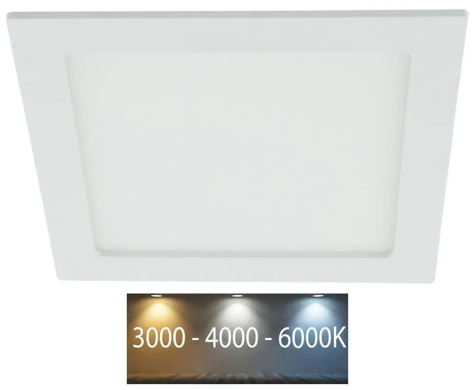 Plafonieră LED încastrată pentru baie 24W/230V 3000/4000/6000K IP44