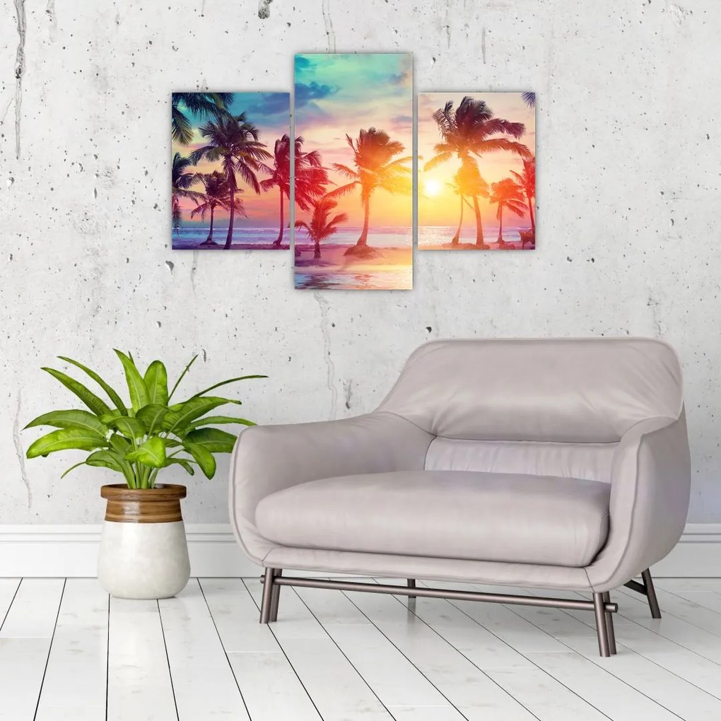 Tablou - Apus de soare tropical (90x60 cm)