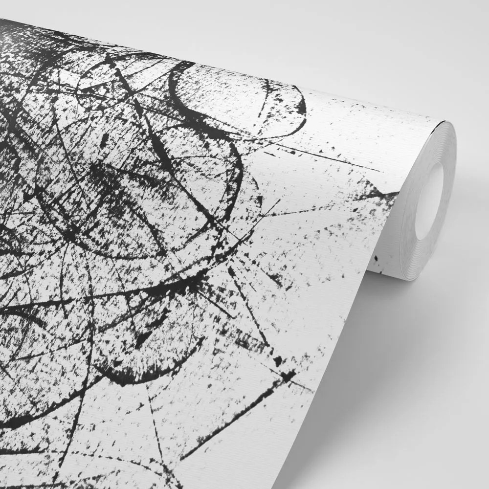 Tapet autoadeziv femeie cu elemente abstracte