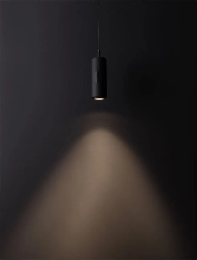 Pendul LED design minimalist ETHERAS negru