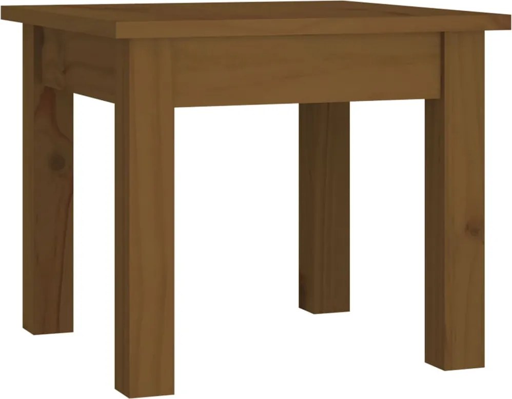 vidaXL Măsuță de cafea, maro miere, 35x35x30 cm, lemn masiv de pin