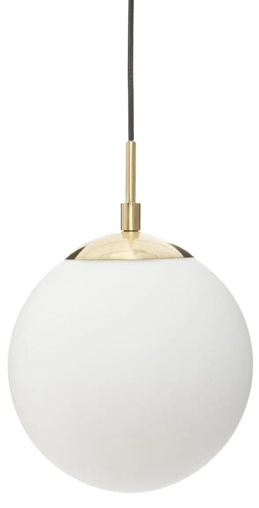 Lampă rotundă DRIS, bilă albă, Ø 20 cm
