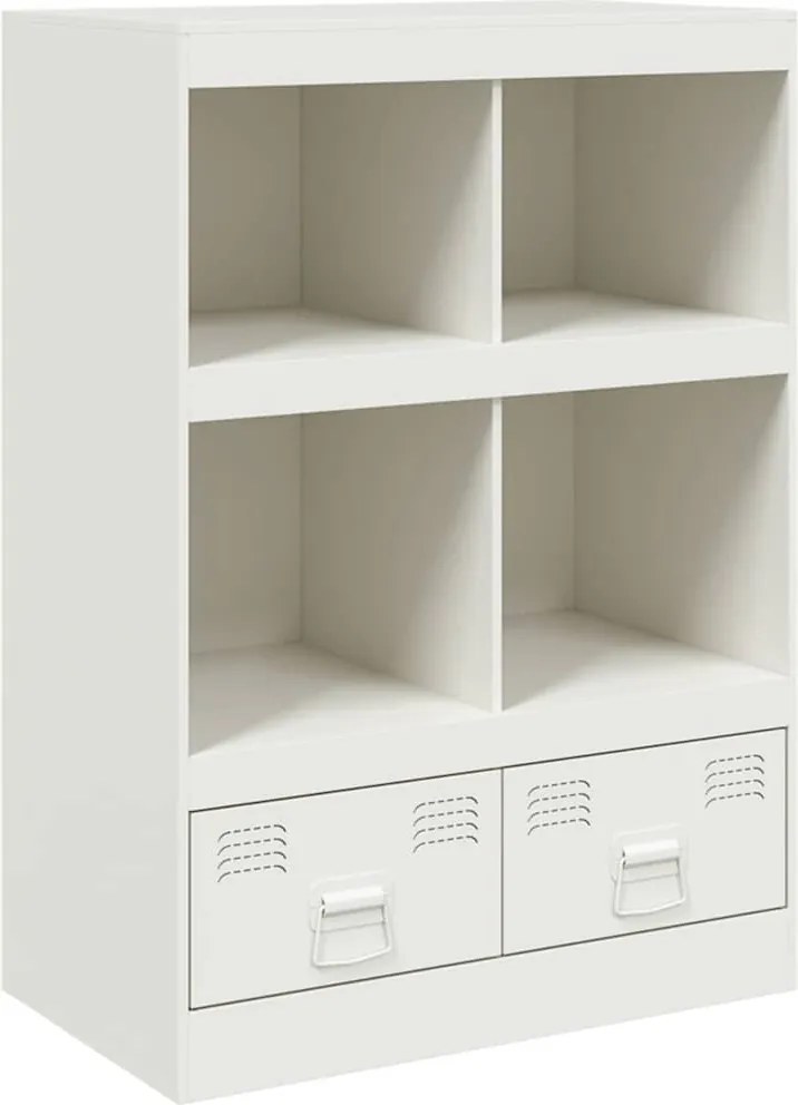 vidaXL Dulap înalt, alb, 67x39x95 cm, oțel