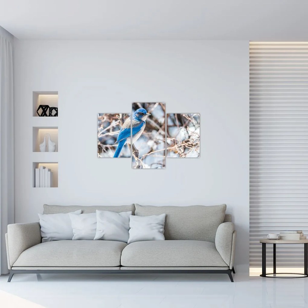 Tablou - Pasare de iarnă (90x60 cm)