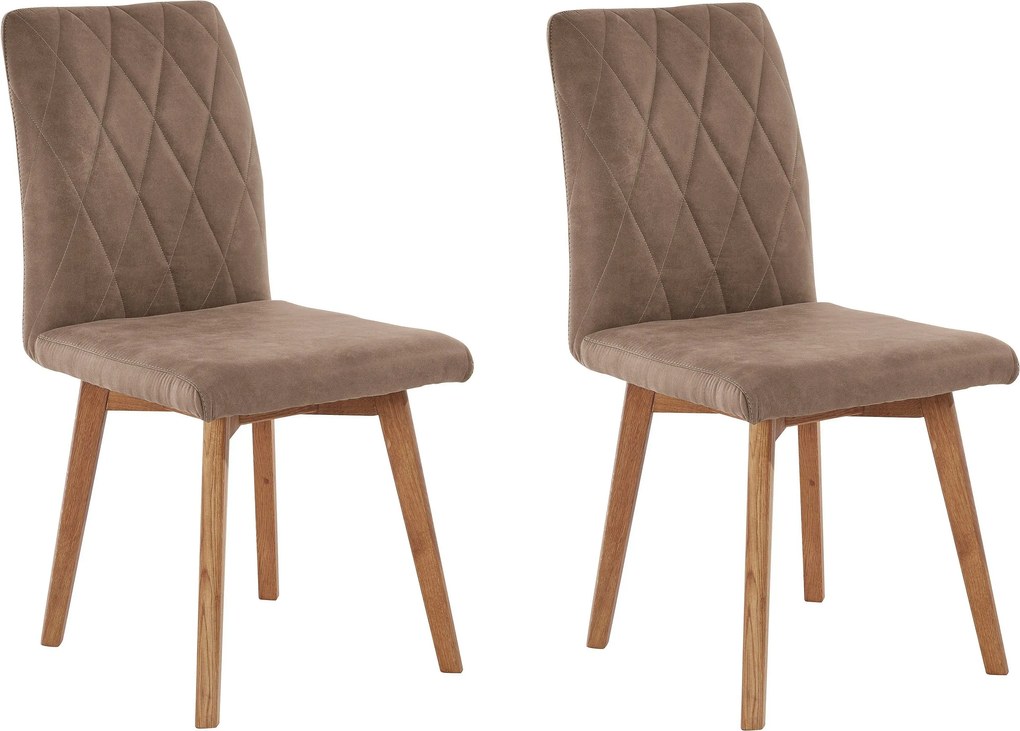 Set 2 scaune Brest taupe 47/66/88 cm