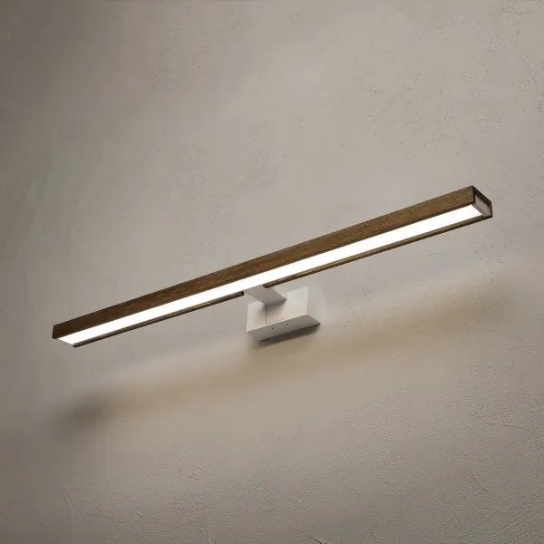 Brilagi-LED Iluminare pentru oglindă de baie WOODY MIRROR 3în1 LED/15W/230V 80 cm IP44 alb/stejar