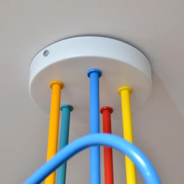 Lustr LED pentru copii OXFORD 5xE27/15W/230V montat pe tavan