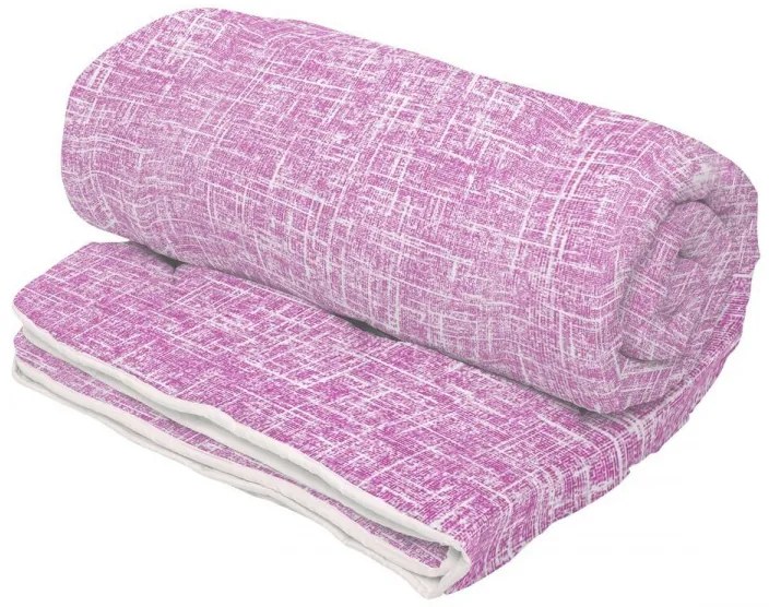 Pilota de Iarna Pink, Microfibra Matlasata, 180x200 cm, 350g/mp